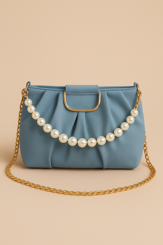 "legance – Pearl Chain Handbag"