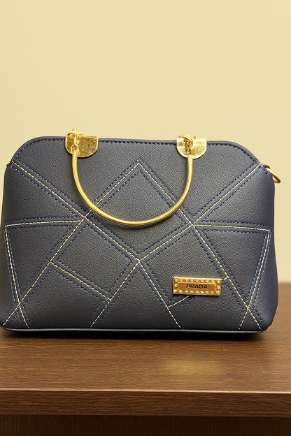 Elegant Quilted Handbags with Golden Handle – Premium Collection"