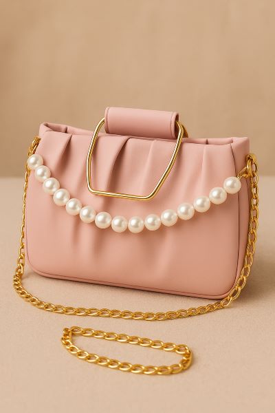 " Pearl Chain Handbag"