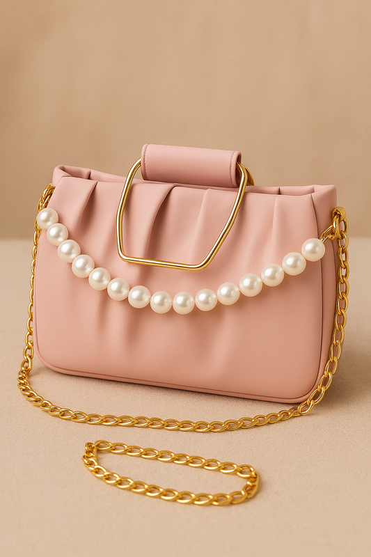 "legance – Pearl Chain Handbag"