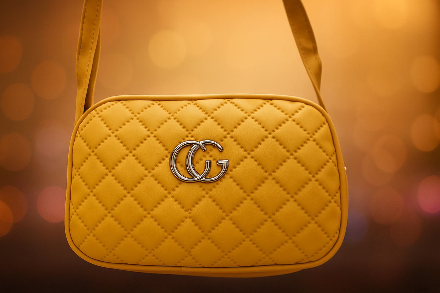 ✨ Elegant Quilted Shoulder Bag with Double Zipper ✨