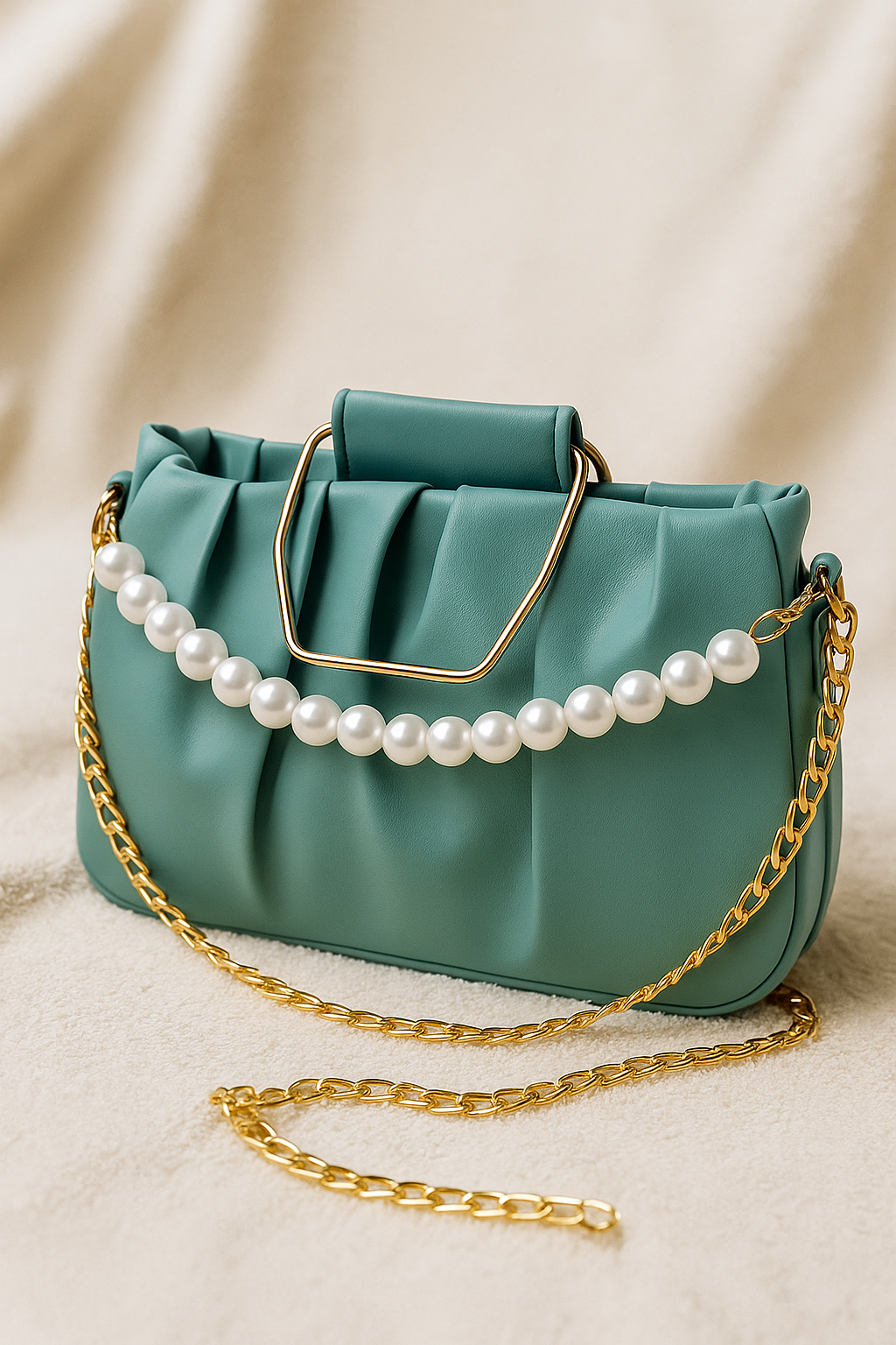 "legance – Pearl Chain Handbag"