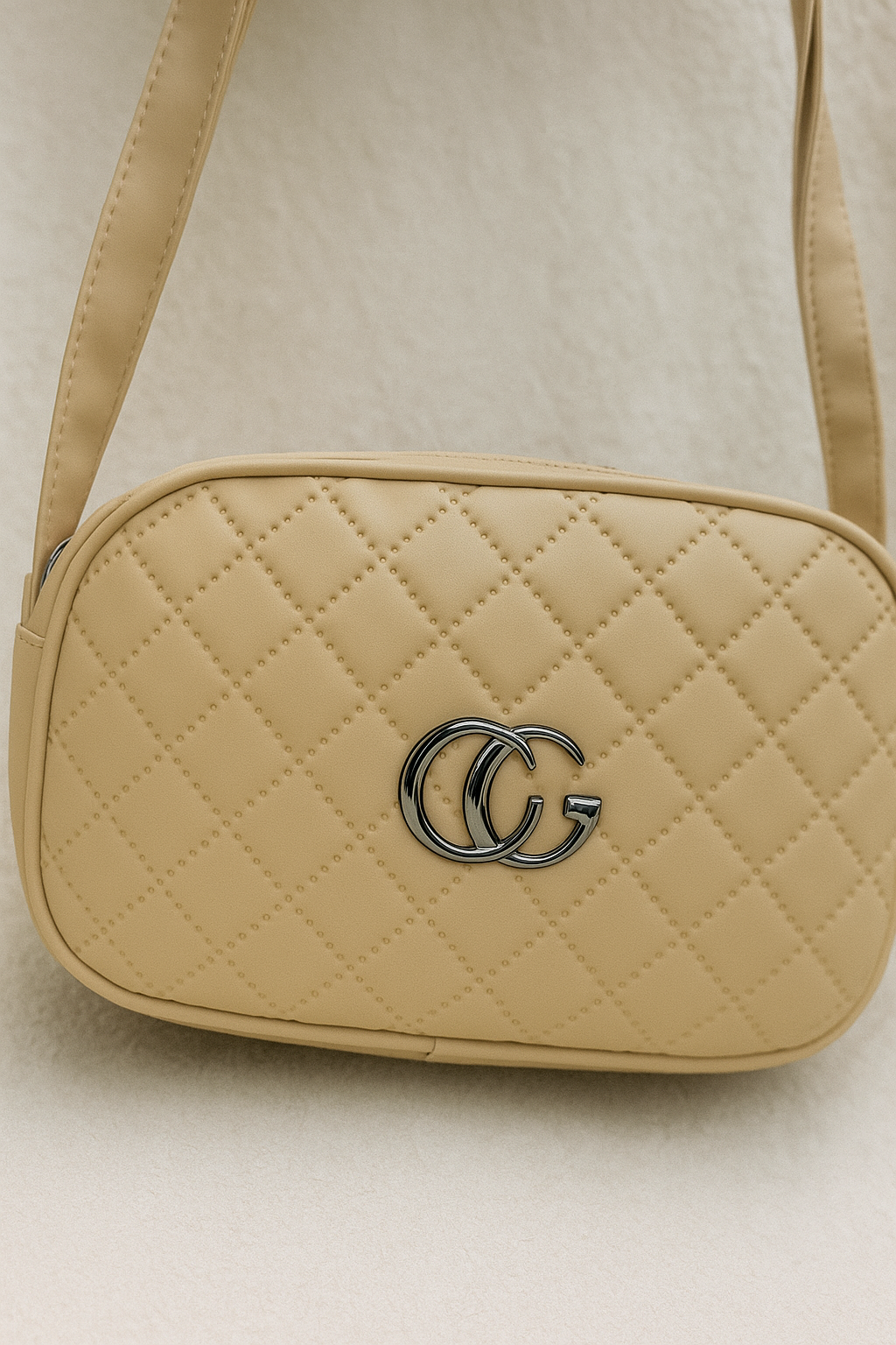 ✨ Elegant Quilted Shoulder Bag with Double Zipper ✨